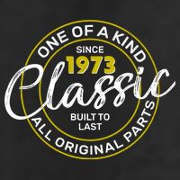 One Of A Kind Since 1973 Classic 50th Birthday Adult Drive Performance Visor
