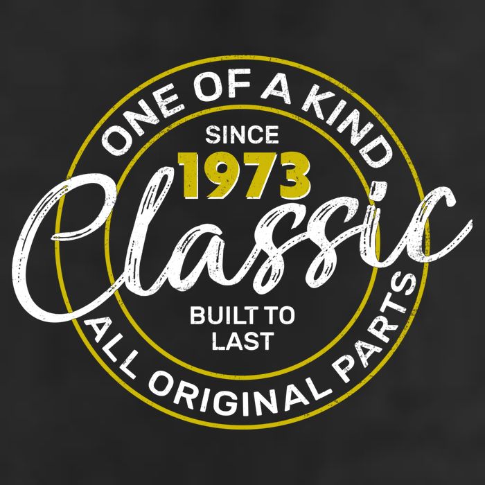 One Of A Kind Since 1973 Classic 50th Birthday Adult Drive Performance Visor