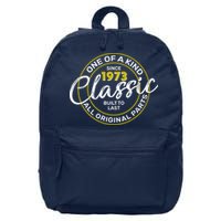 One Of A Kind Since 1973 Classic 50th Birthday 16 in Basic Backpack