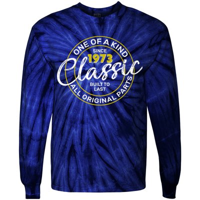 One Of A Kind Since 1973 Classic 50th Birthday Tie-Dye Long Sleeve Shirt