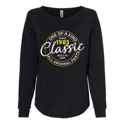 One Of A Kind Since 1983 Classic 40th Birthday Womens California Wash Sweatshirt