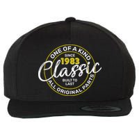 One Of A Kind Since 1983 Classic 40th Birthday Wool Snapback Cap