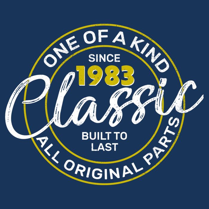 One Of A Kind Since 1983 Classic 40th Birthday Apron