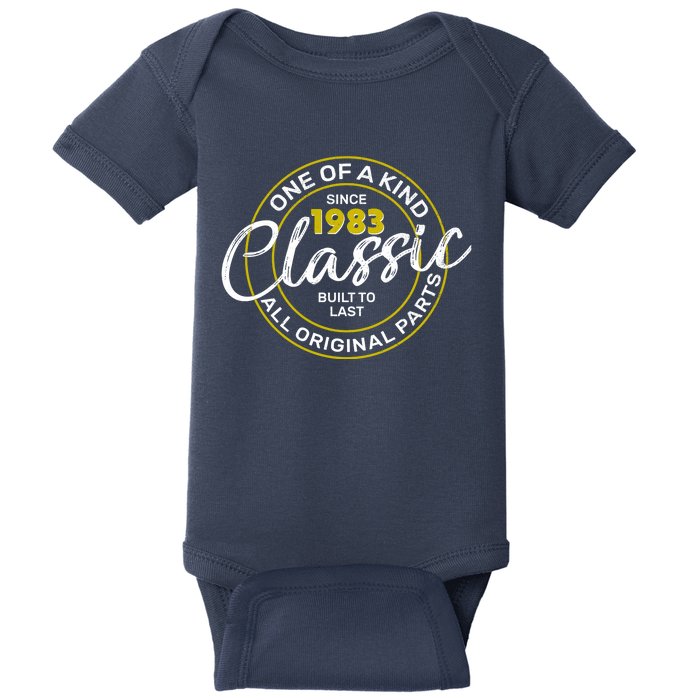 One Of A Kind Since 1983 Classic 40th Birthday Baby Bodysuit