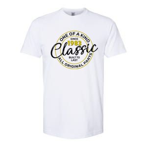 One Of A Kind Since 1983 Classic 40th Birthday Softstyle® CVC T-Shirt