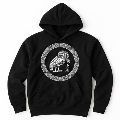 Owl of Athena funny saying quotes Hoodie