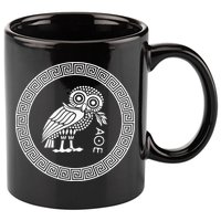 Owl of Athena funny saying quotes 11oz C Handle Ceramic Mug