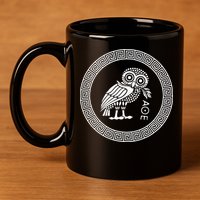 Owl of Athena funny saying quotes 11oz C Handle Ceramic Mug
