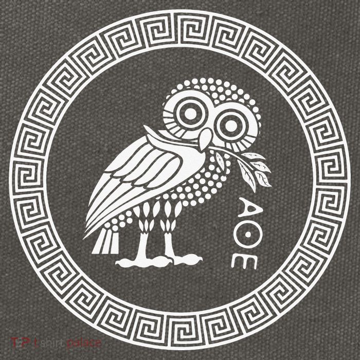 Owl of Athena funny saying quotes Cotton Canvas Backpack