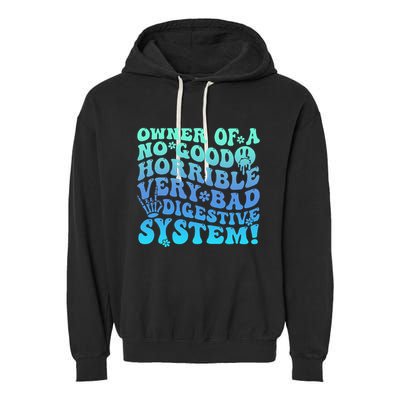 Owner Of A No Good Horrible Very Bad Digestive System Garment-Dyed Fleece Hoodie