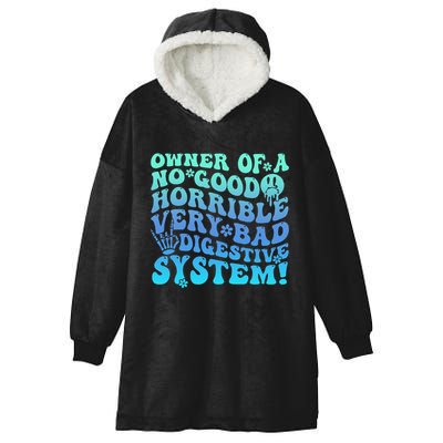 Owner Of A No Good Horrible Very Bad Digestive System Hooded Wearable Blanket