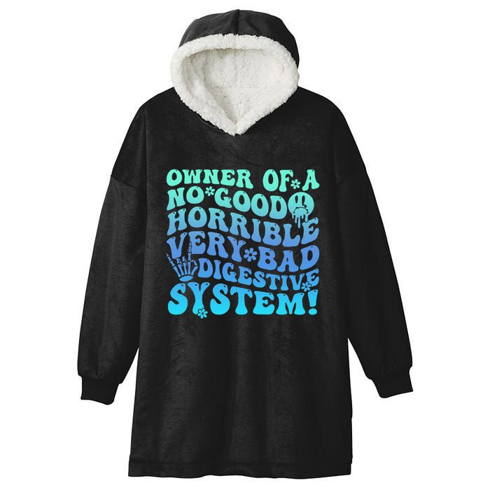 Owner Of A No Good Horrible Very Bad Digestive System Hooded Wearable Blanket
