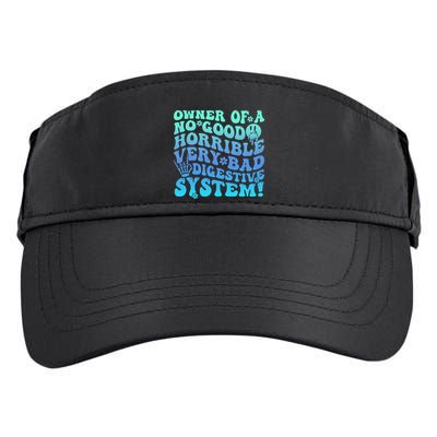 Owner Of A No Good Horrible Very Bad Digestive System Adult Drive Performance Visor
