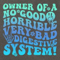 Owner Of A No Good Horrible Very Bad Digestive System Cotton Canvas Backpack