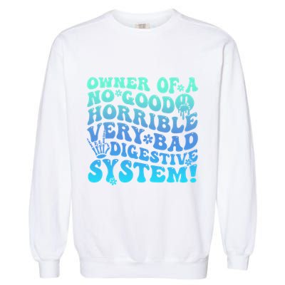 Owner Of A No Good Horrible Very Bad Digestive System Garment-Dyed Sweatshirt