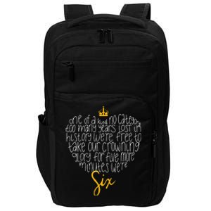 One of a Kind No Category Six Queens Lettered Heart Impact Tech Backpack