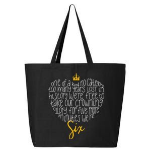 One of a Kind No Category Six Queens Lettered Heart 25L Jumbo Tote