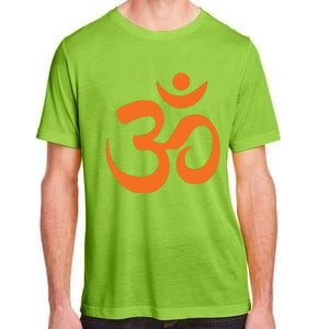 Om Omkar Aum Symbol Orange Graphic Spiritual Yoga Meditation Adult ChromaSoft Performance T-Shirt