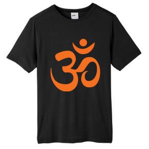 Om Omkar Aum Symbol Orange Graphic Spiritual Yoga Meditation Tall Fusion ChromaSoft Performance T-Shirt