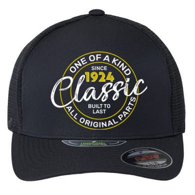 One Of A Kind Since 1924 Classic 100th Birthday Flexfit Unipanel Trucker Cap