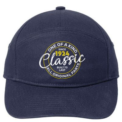 One Of A Kind Since 1924 Classic 100th Birthday 7-Panel Snapback Hat