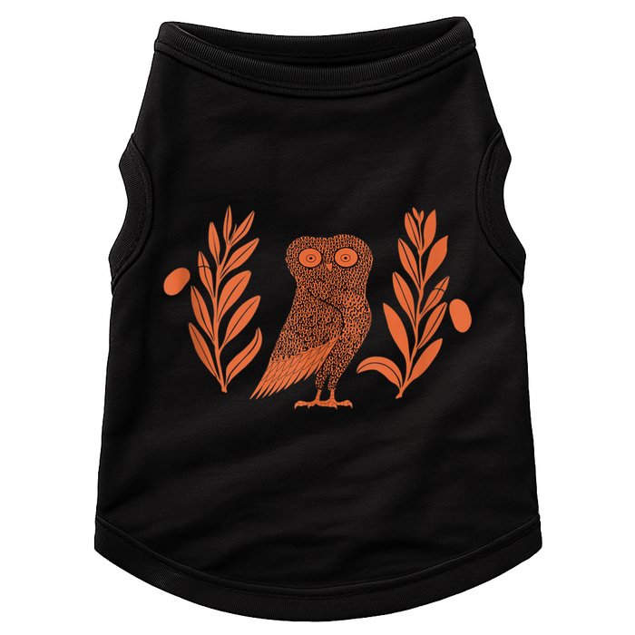 Owl Of Athena Doggie Tank