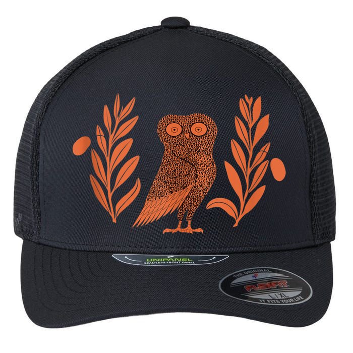 Owl Of Athena Flexfit Unipanel Trucker Cap