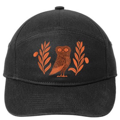 Owl Of Athena 7-Panel Snapback Hat
