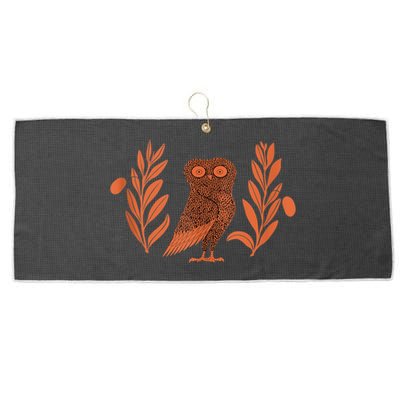 Owl Of Athena Large Microfiber Waffle Golf Towel