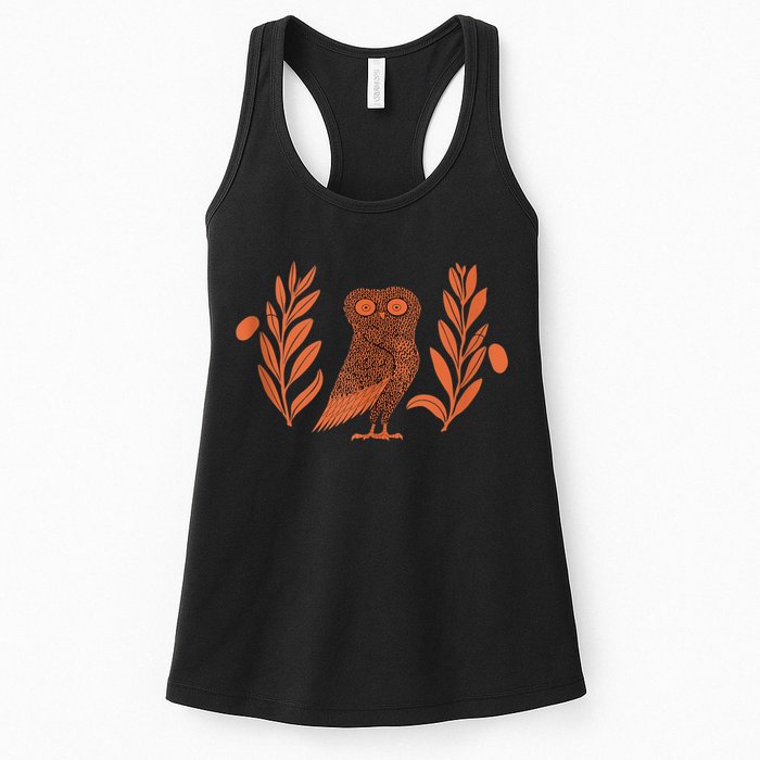 Owl Of Athena Womens Tank Top