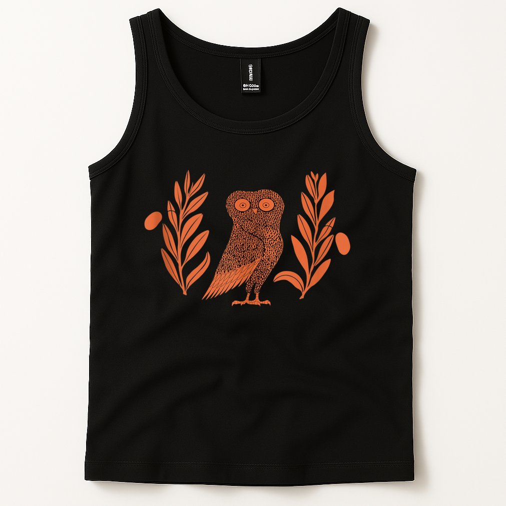 Owl Of Athena Tank Top