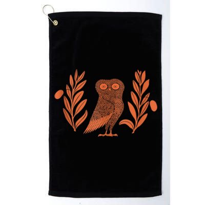 Owl Of Athena Platinum Collection Golf Towel