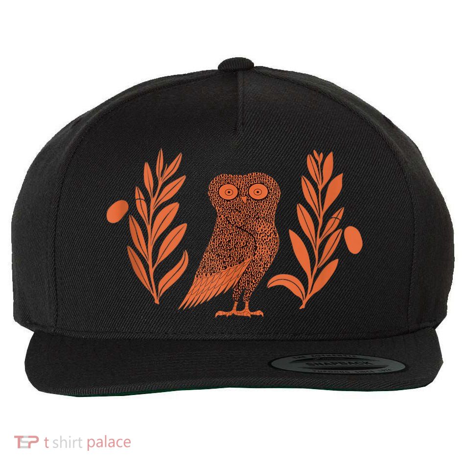 Owl Of Athena Wool Snapback Cap