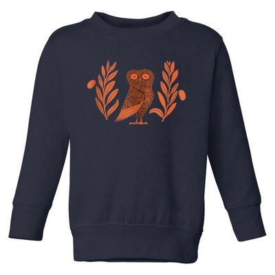 Owl Of Athena Toddler Sweatshirt