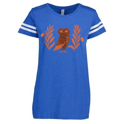 Owl Of Athena Enza Ladies Jersey Football T-Shirt