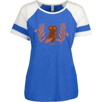 Owl Of Athena Enza Ladies Jersey Colorblock Tee