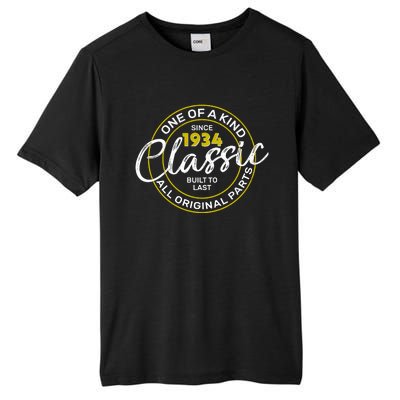 One Of A Kind Since 1934 Classic 90th Birthday Tall Fusion ChromaSoft Performance T-Shirt