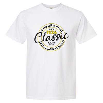 One Of A Kind Since 1934 Classic 90th Birthday Garment-Dyed Heavyweight T-Shirt