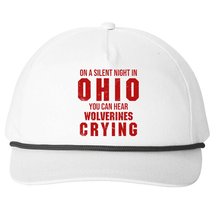 Ohio On A Silent Night In Ohio You Can Hear Snapback Five-Panel Rope Hat