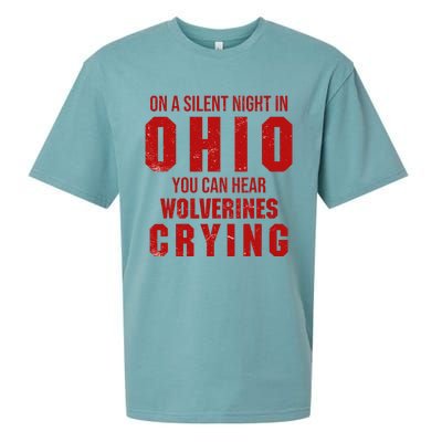 Ohio On A Silent Night In Ohio You Can Hear Sueded Cloud Jersey T-Shirt