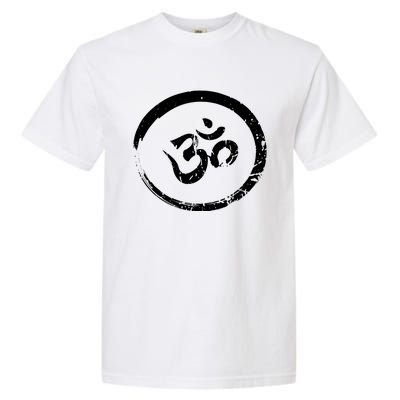 Ohm Om Aum Yoga Meditation Spiritual Namaste Gift Hoodie Garment-Dyed Heavyweight T-Shirt