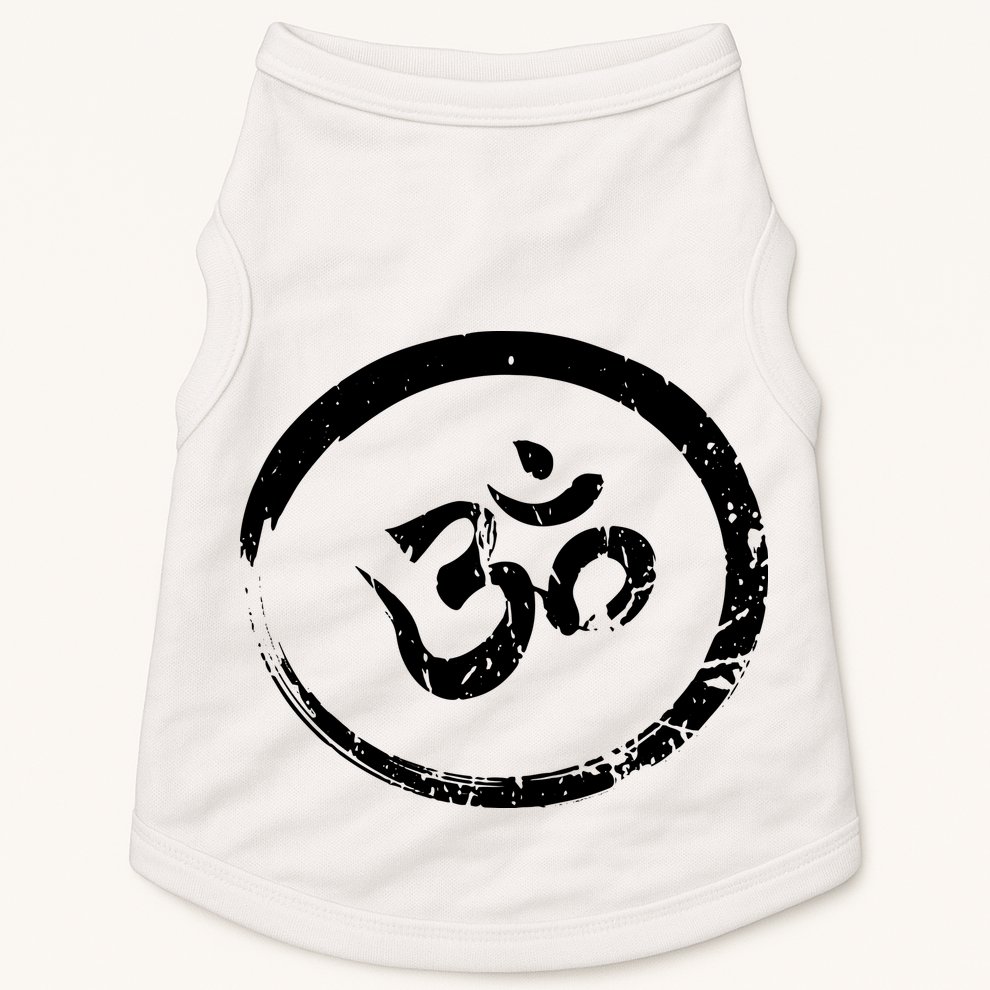 Ohm Om Aum Yoga Meditation Spiritual Namaste Gift Hoodie Doggie Tank
