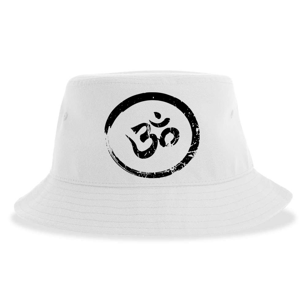 Ohm Om Aum Yoga Meditation Spiritual Namaste Gift Hoodie Sustainable Bucket Hat