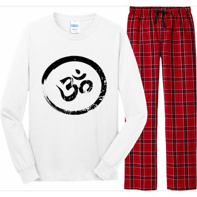 Ohm Om Aum Yoga Meditation Spiritual Namaste Gift Hoodie Long Sleeve Pajama Set