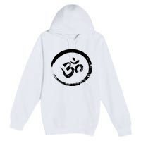 Ohm Om Aum Yoga Meditation Spiritual Namaste Gift Hoodie Premium Pullover Hoodie