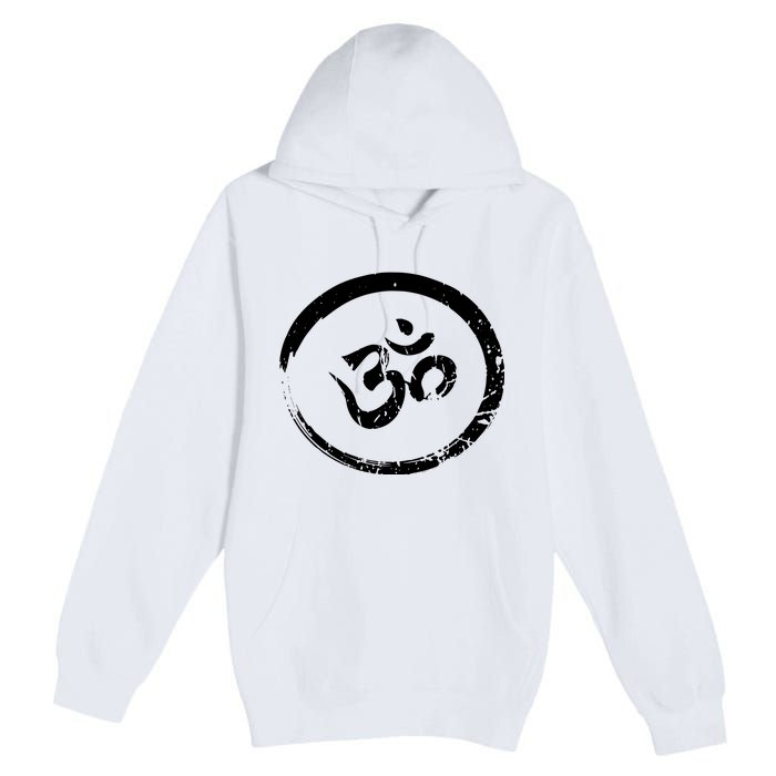 Ohm Om Aum Yoga Meditation Spiritual Namaste Gift Hoodie Premium Pullover Hoodie