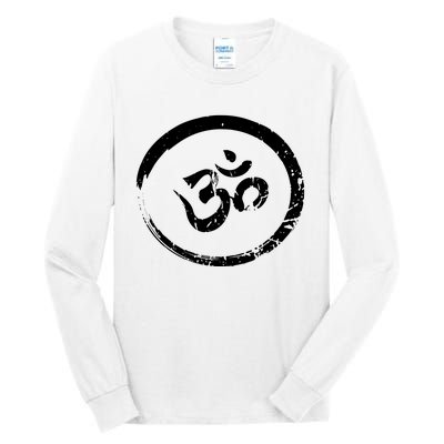 Ohm Om Aum Yoga Meditation Spiritual Namaste Gift Hoodie Tall Long Sleeve T-Shirt