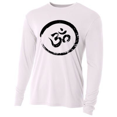 Ohm Om Aum Yoga Meditation Spiritual Namaste Gift Hoodie Cooling Performance Long Sleeve Crew