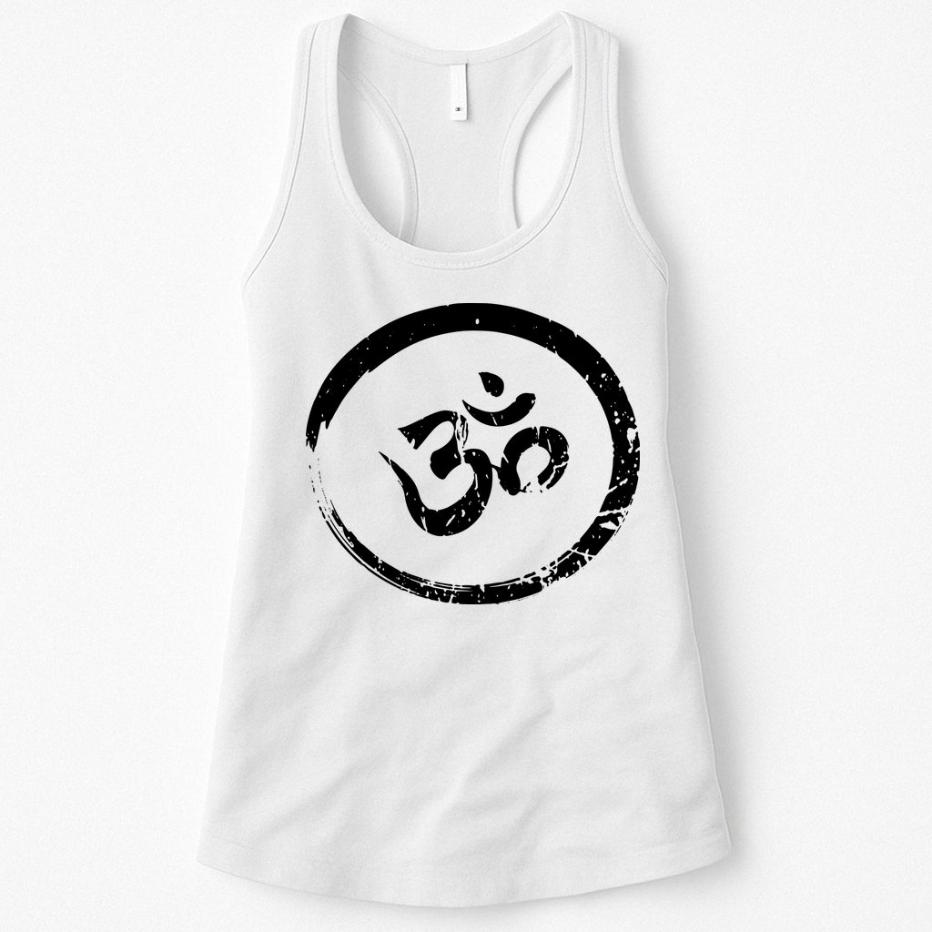 Ohm Om Aum Yoga Meditation Spiritual Namaste Gift Hoodie Womens Tank Top