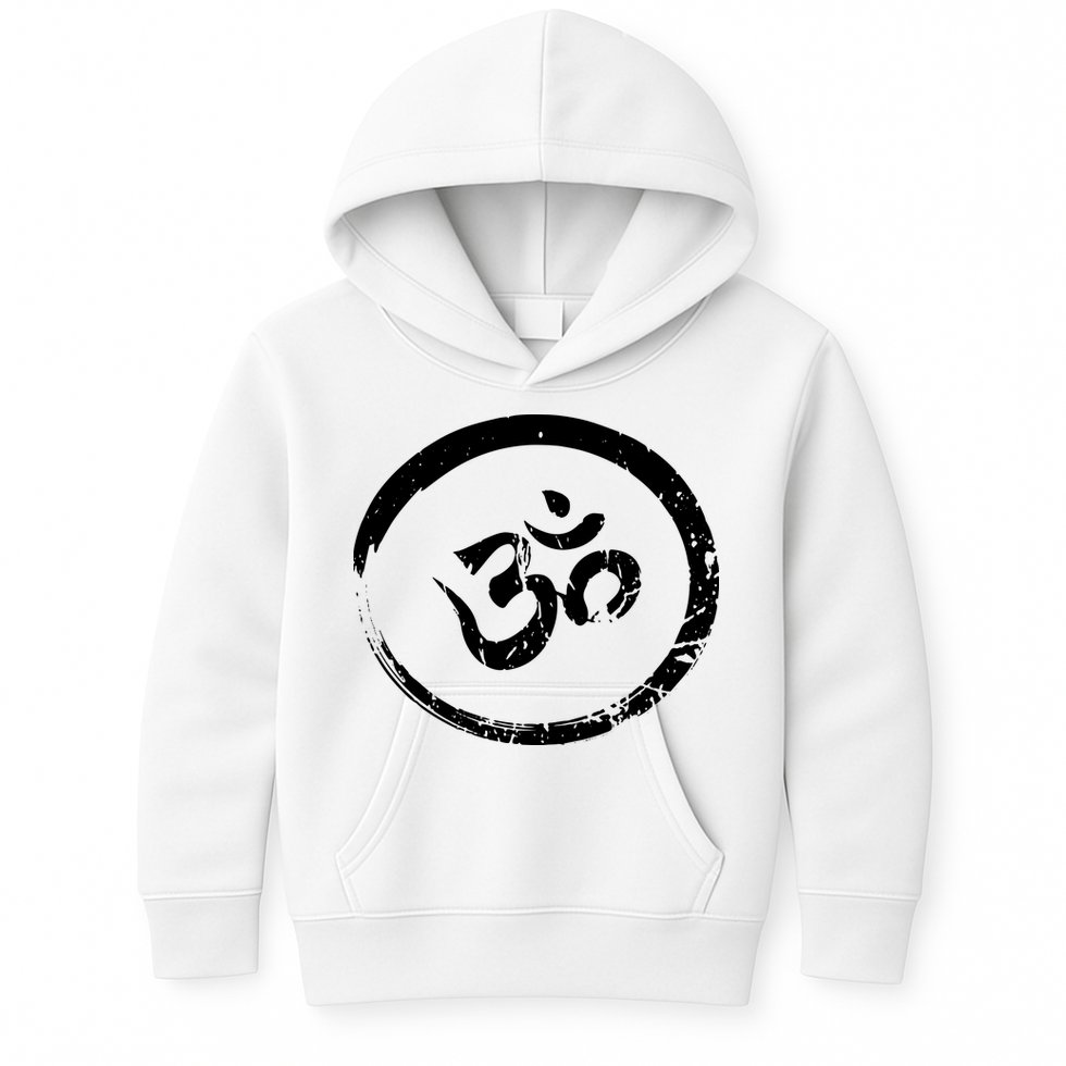 Ohm Om Aum Yoga Meditation Spiritual Namaste Gift Hoodie Kids Hoodie